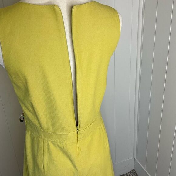 Matilda Jane Womens Size Small Sleeveless Dress Lime Green Drawstring Waist - Picture 7 of 15